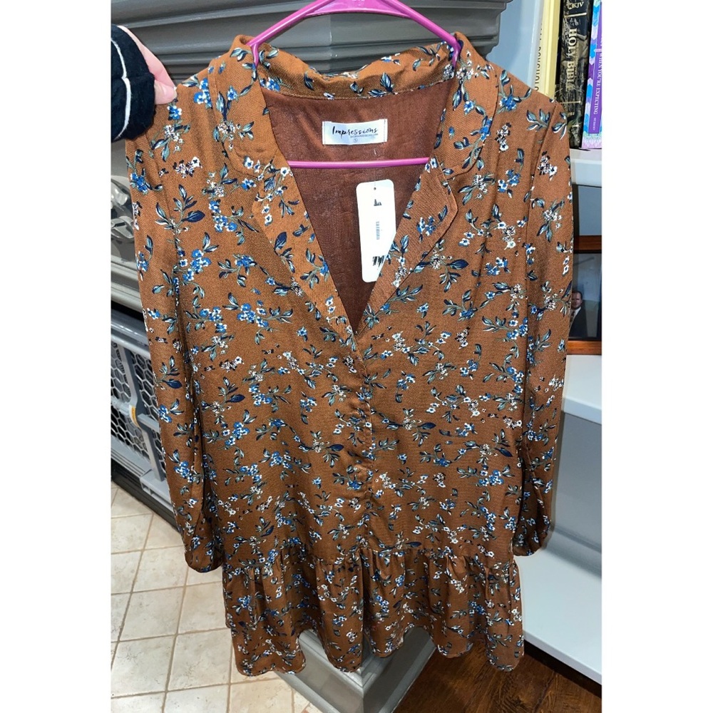 Floral Button-Up Dress